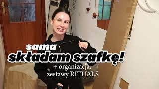 VLOG  sama skręcam regał  organizacja  zestawy Rituals [upl. by Anitirhc359]