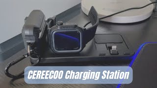 CEREECOO Portable 3 in 1 Charging Station Review  Foldable Travel Charger Stand [upl. by Gerlac]