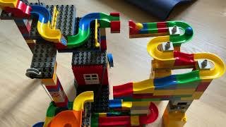 Huge hubelino marble run with several jumps 😱😱😱 [upl. by Assennej]