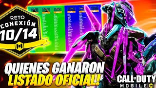 CORRE LISTA de GANADORES del RETO 1014 de COD MOBILE  Lobo Jz [upl. by Niwrud812]