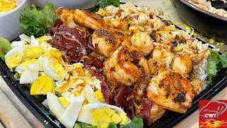 Seafood Cobb Salad Recipe  How To Make Cobb Salad  Seafood Salad [upl. by Reyam]