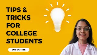 Tips and Tricks for College Students  Part 1  mbbs medicalstudent firstyearmbbs [upl. by Ettelracs11]