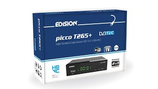 Configuración Edision Picco T265 español Receptor  Sintonizador Terrestre TDT DVBT2 [upl. by Eriuqs]