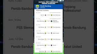 JADWAL PERTANDINGAN PERSIB BANDUNG BERIKUTNYA [upl. by Alodee]