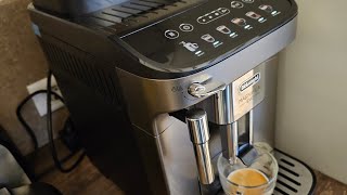 First using coffee espresso machine DeLonghi magnifica Evo ECAM29042TB 18 L 1450W 15bar [upl. by Cutty]