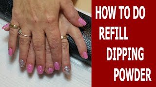 How to do Refill SNS ♥ SNS Nails  Dipping Powder ♥ Lisa Nail Beauty [upl. by Raynata938]