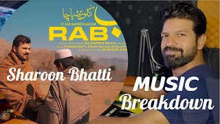 Music breakdown  ￼Rab  Gulwareen Bacha  Sharoon Bhatti  Pashto Song [upl. by Sigfrid733]