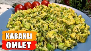 SADECE 10 DAKİKADA KABAKLI OMLET NASIL YAPILIR 💯 DİYETTEYSENİZ BU TARİFİ BİR DE BÖYLE DENEMELİSİNİZ [upl. by Nitza271]