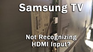 Samsung TV Not Recognizing HDMI Input EASY Fix [upl. by Ingaborg425]