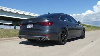 B9 Audi S4 AWE Track Exhaust Sound Only [upl. by Nonnek]