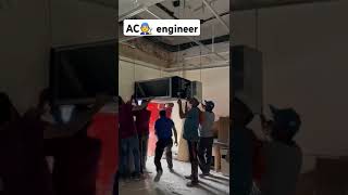 Daikin VRV system indoor unit installation with lifting and shifting t  trending 🧑‍🔧video [upl. by Rheinlander]