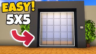 Minecraft SIMPLE 5X5 Redstone Piston DOOR 121 Tutorial [upl. by Lertsek]