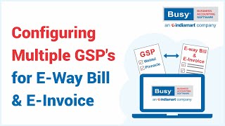 Configuring Multiple GSPs for EWay Bill amp EInvoice English [upl. by Sesiom11]