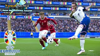 ENGLAND VS DENMARK EURO 2024 II ULTRA REALISM SIMULATION IN SP FOOTBALL LIFE 24 [upl. by Vyner]