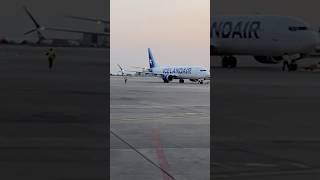 Icelandair Boeing 737 Max9 Pushing back Pearson airport going to Iceland icelandair iceland yyz [upl. by Eelyrag]