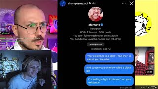 xQc Clowns Fantano after Drake DMd him this [upl. by Olmstead]