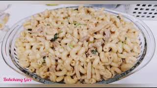 CREAMY CARBONARA MACARONI PASTA DELICIOUS AND EASY RECIPE [upl. by Ruon801]