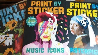 Paint by Sticker  Music Icons Wall Calendar 2018 and Masterpieces [upl. by Possing]