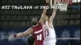 Asi Taulava vs Yao Ming [upl. by Anaig]