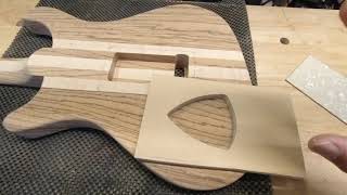 Zebrawood Guitar Build 16 Body Work 5 [upl. by Strephonn]