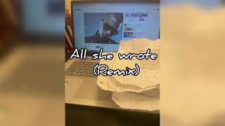 Jack Gaspard “All She Wrote Remix” [upl. by Cohlier615]