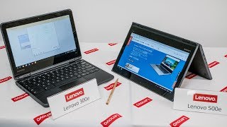 Lenovoが文教向けChromebook「Lenovo 300e」、「Lenovo 500e」を発表！2in1や耐久性など教育現場に合わせた仕様に [upl. by Saltsman]