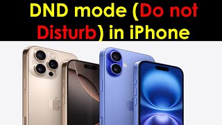 DND Mode on iPhone  How to Enable Do Not Disturb Mode on iPhone  DND Settings in iPhone [upl. by Tito]