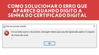 COMO RESOLVER O ERRO DO CERTIFICADO DIGITAL AO ACESSAR O PJe Processo Judicial Eletrônico [upl. by Crandall]