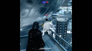 GREAT LIGHTSABER DUEL  DARTH VADER VS ANAKIN amp LUKE amp REY amp LEILA  battlefront2 shorts [upl. by Nivrek]