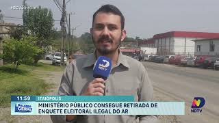 Itaiópolis Ministério Público consegue retirada de enquete eleitoral ilegal do ar [upl. by Danyette900]