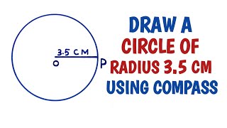 How to draw a circle of radius 35 cm using compass [upl. by Anelas]