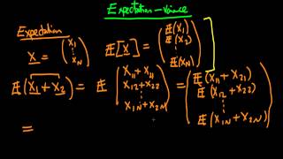 9  Expectations and variance of a random vector  part 1 [upl. by Ielak]