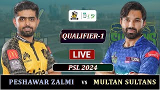 PESHAWAR ZALMI vs MULTAN SULTANS PSL 2024 QUALIFIER MATCH LIVE  MS vs PZ MATCH LIVE SCORES [upl. by Matejka]