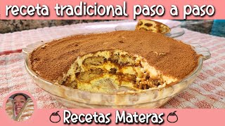 Tiramisú receta tradicional fácil ♥ [upl. by Corb]