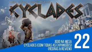 Jogo na Mesa 22  Cyclades Hades  Titans  Monuments Review amp Regras Galápagos [upl. by Santini]