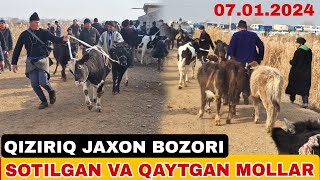 SOTILGAN VA QAYTGAN MOLLAR NARXLARI SURXONDARYO QIZIRIQ JAXON MOLBOZORI [upl. by Latsyrhk]