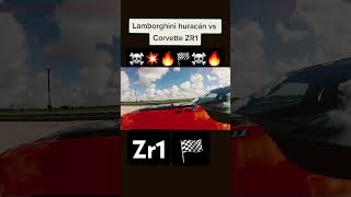 Corvette zr1 vs lamborghini huracán 🏁🏁🏁🏁 Adrián Morales 1 9 🇲🇽 Corvette lamborghini tuning v8 [upl. by Harneen]