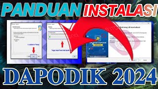 PANDUAN\CARA INSTALASI DAPODIK TERBARU 2024 [upl. by Aihsei]