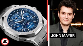 John Mayer Shares His Perpetual Calendar Watch Collection  Dialed In  Esquire [upl. by Spiro570]