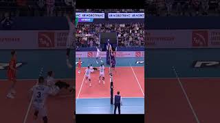 Libero plays twice😂Volleyballvolleyball gamevolleyru [upl. by Artekal]