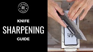 How To Sharpen a Kitchen Knife  Beginners Guide to Knife Sharpening [upl. by Adnara]