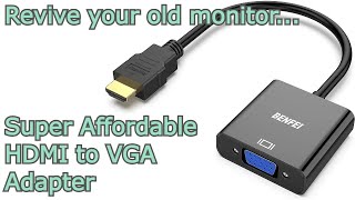 CHEAP HDMI to VGA Adapter that actually WORKS [upl. by Euqinaj559]