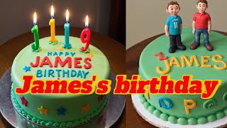 Special birthday for the name Jamesbirthday song birthdaypartymusic pop james [upl. by Esadnac349]