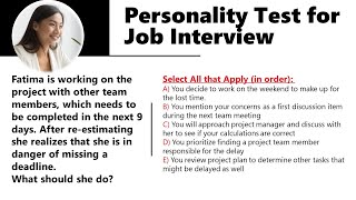 Personality Test for Job Interview Are you a Good Team Player [upl. by Onileba]