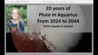 The Alchemy of Pluto In Aquarius until 2044 [upl. by Docilla]