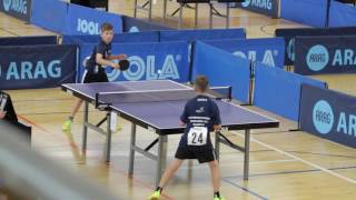 Tischtennis Bundesfinale der mini Meisterschaften 2016 Rosenheim Vorrunde [upl. by Yelena]