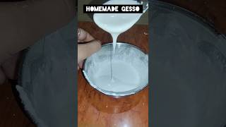 😱Homemade Gesso ✅😱💯 gesso art diy new shorts viralvideo ytshorts youtube trending [upl. by Pris459]