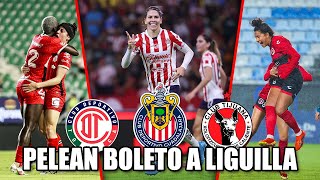 🚨Toluca Xolos y Chivas PELEAN POR UN BOLETO A LIGUILLA  Noticias Fútbol Femenil [upl. by Ainwat]