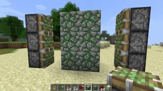 Minecraft  How To  Sticky Piston Door [upl. by Eiahpets]