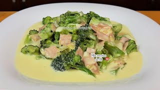 Brócoli en salsa de crema Receta deliciosa [upl. by Driscoll467]